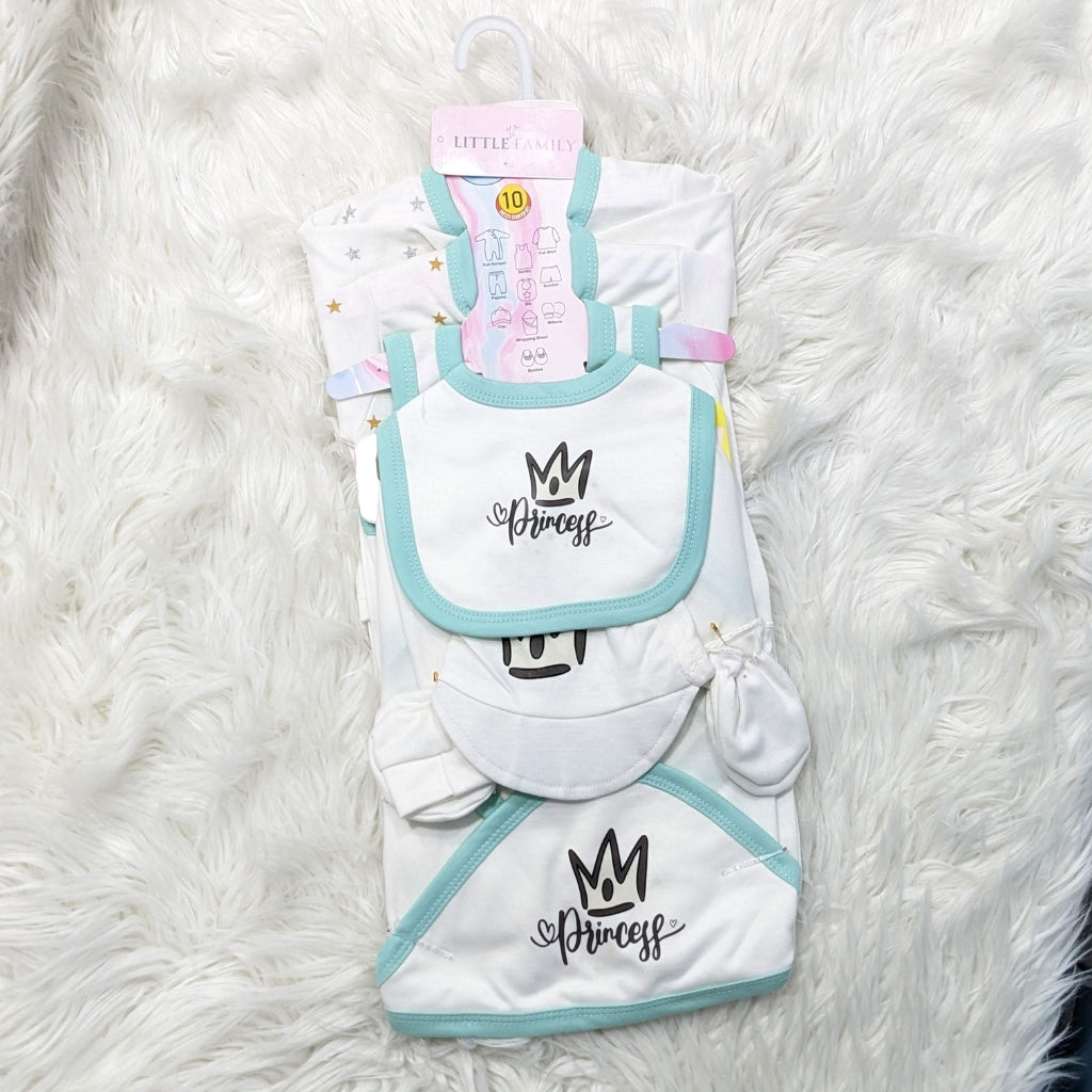 Premium Newborn Baby 10-Piece Gift Set | Little Princess