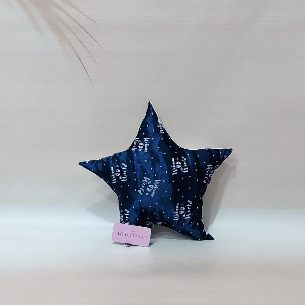 Premium Silk 11-Piece Baby Bedding Set | "Welcome to the World" - (Navy Blue)