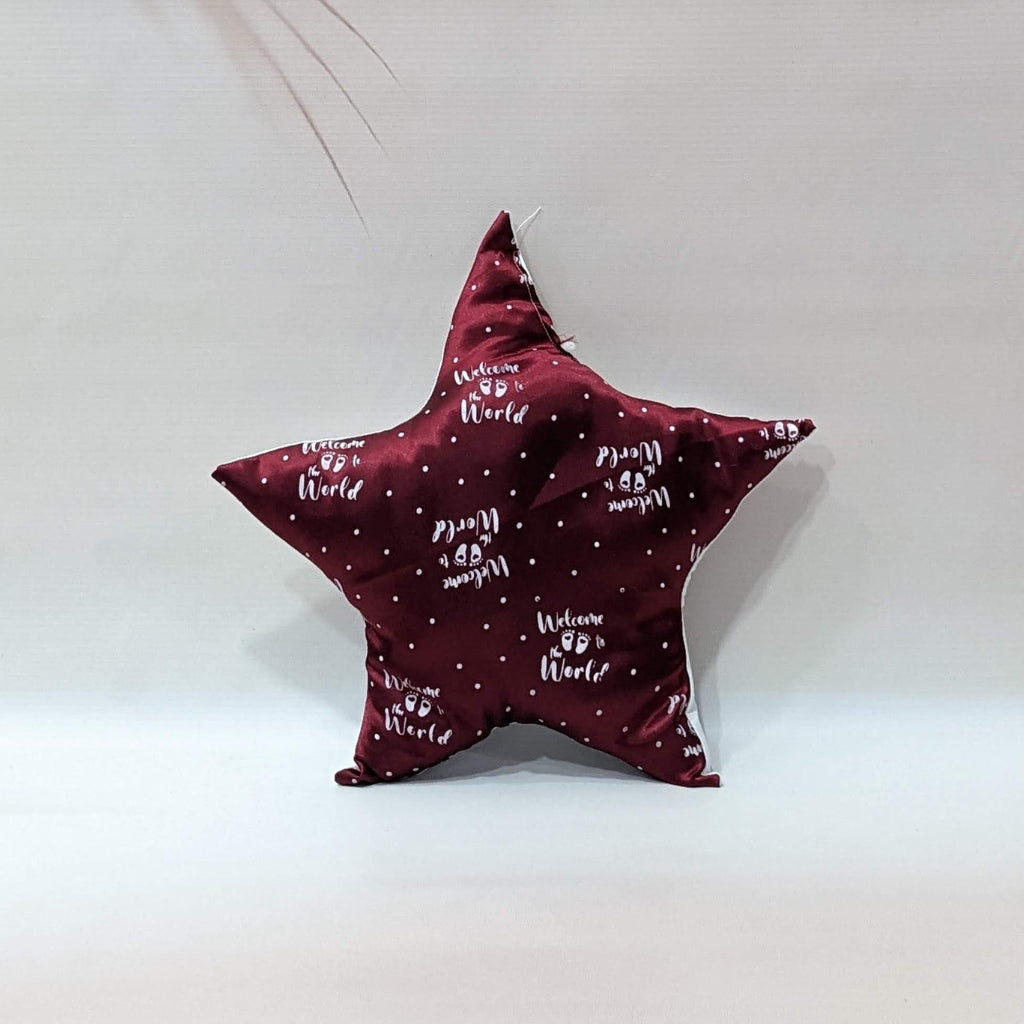 Premium Silk 11-Piece Baby Bedding Set | "Welcome to the World" - (Maroon)