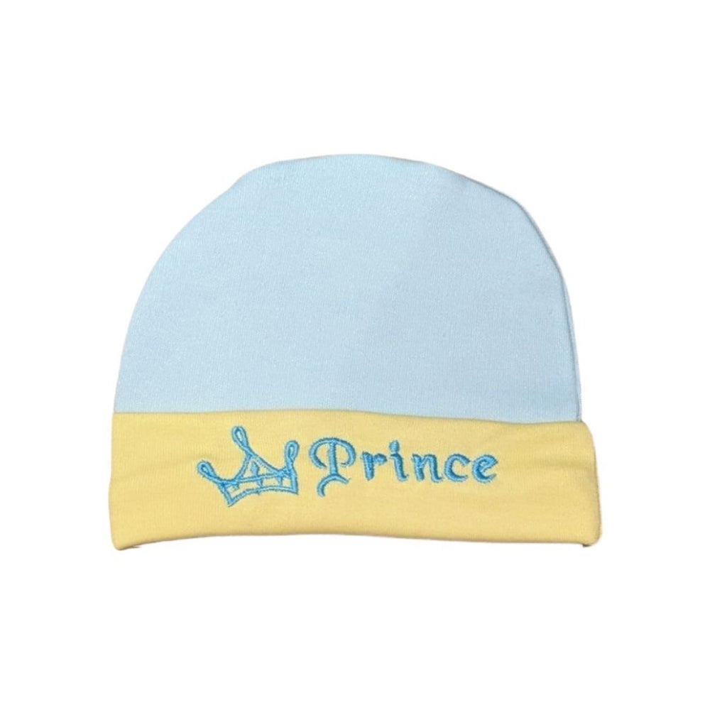 Prince Embroidery Cap – For Newborns