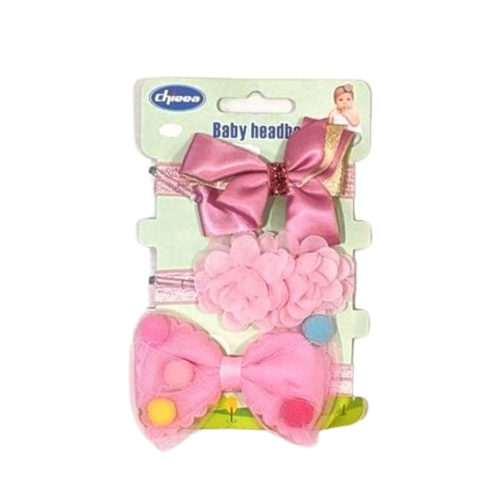Chicoo Baby Headbands – 3-Piece Elegant Set