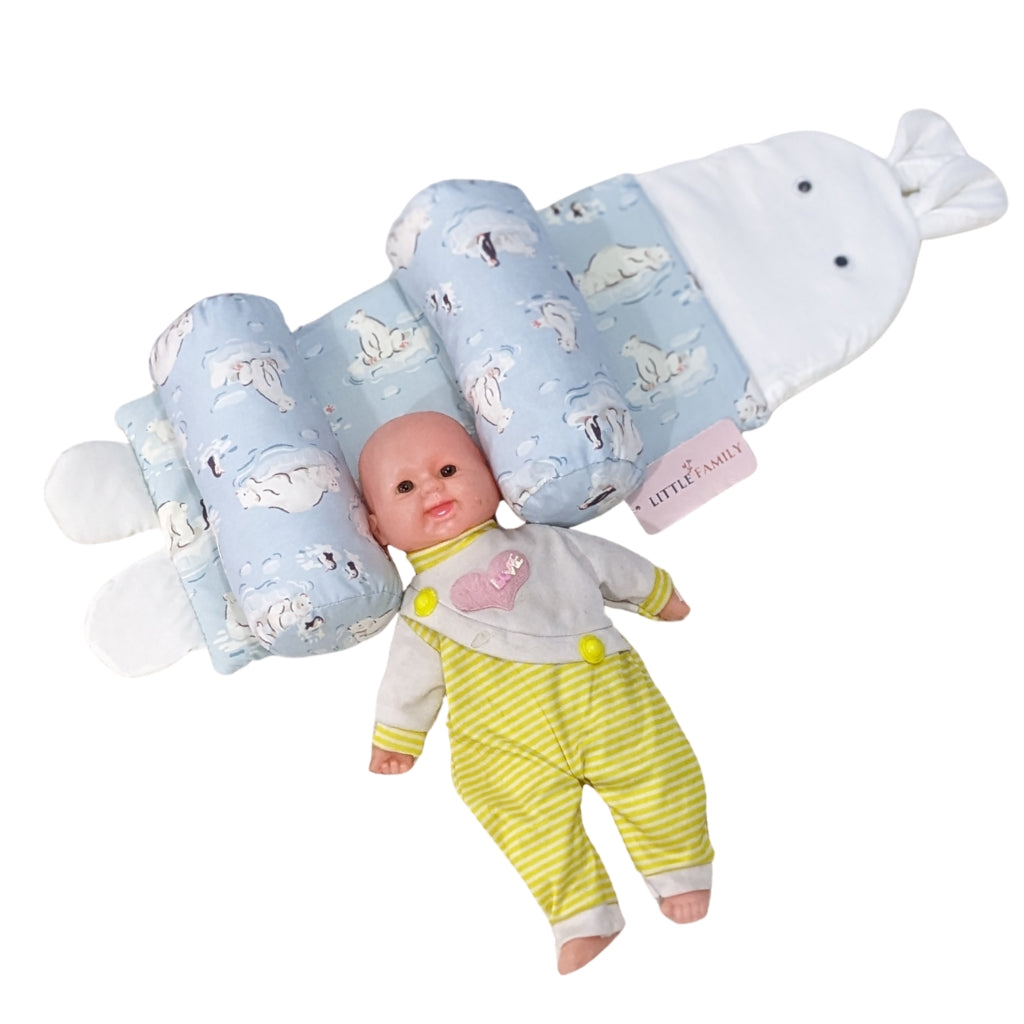 Snow Bear Baby Head Shaping Pillow – Ergonomic Support