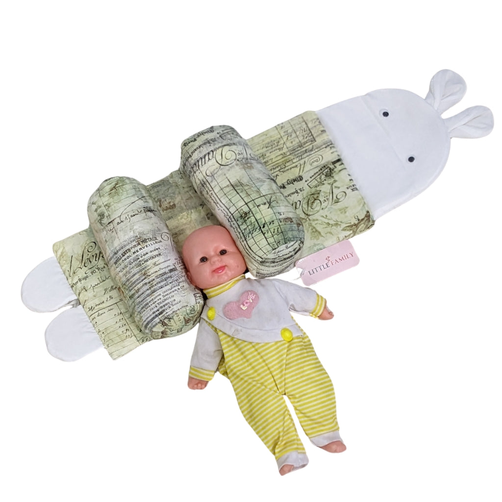 Forest Green Baby Head Shaping Pillow – Ergonomic Support