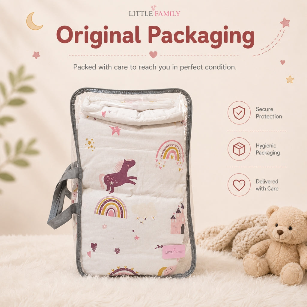 Premium Baby Cot Bedding Set - Unicorn