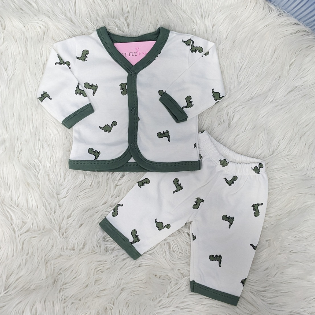 Premium Baby 2-Piece Baby Outfit Set – Green Dino