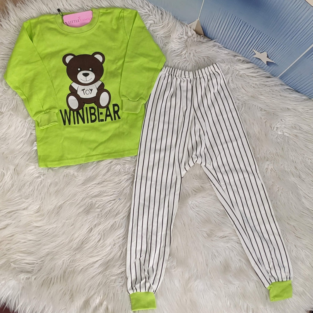 Premium Baby Full-Sleeve Shirt & Trouser Set – Teddy Bear