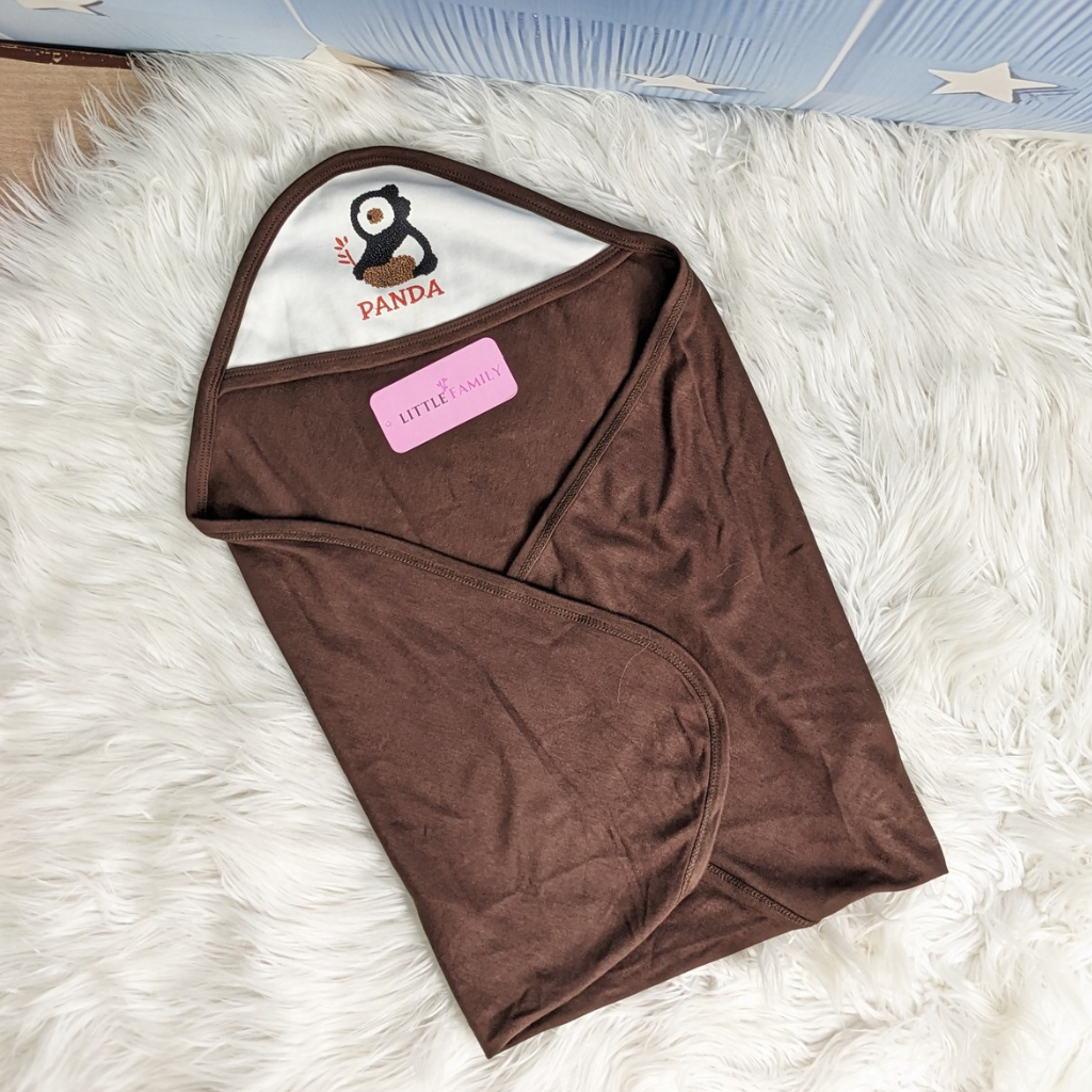 Premium 10 Piece Baby Starter Set | Panda Theme - Brown