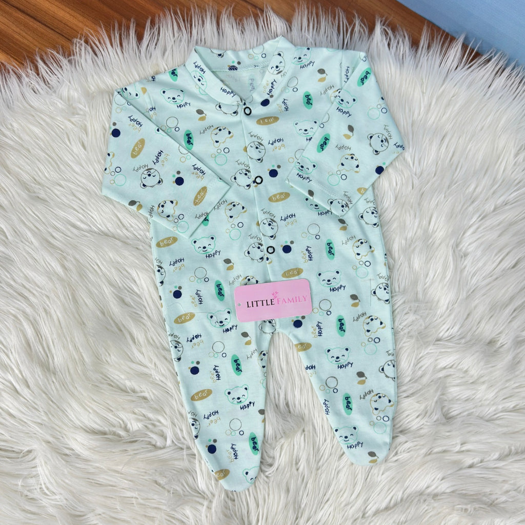 Pack of 3 Premium Baby Full-Body Rompers – Gentle & Breathable