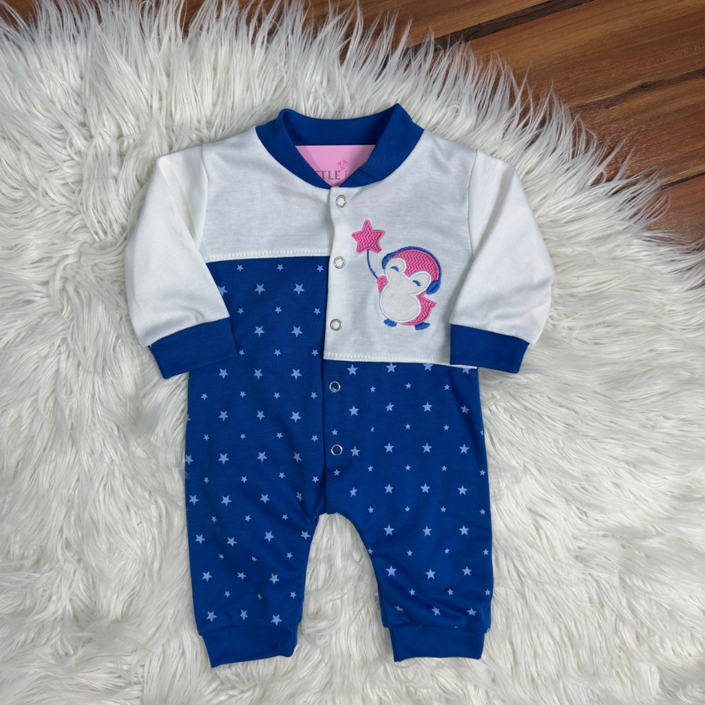 Premium Baby Romper - Little Star Theme | Blue