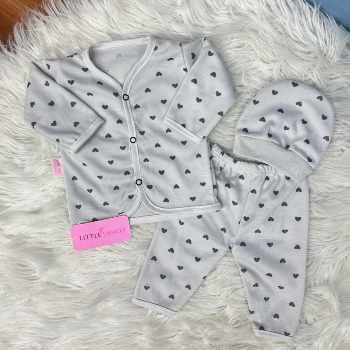 Premium 3-Piece Cotton Outfit Set – Pack of 3