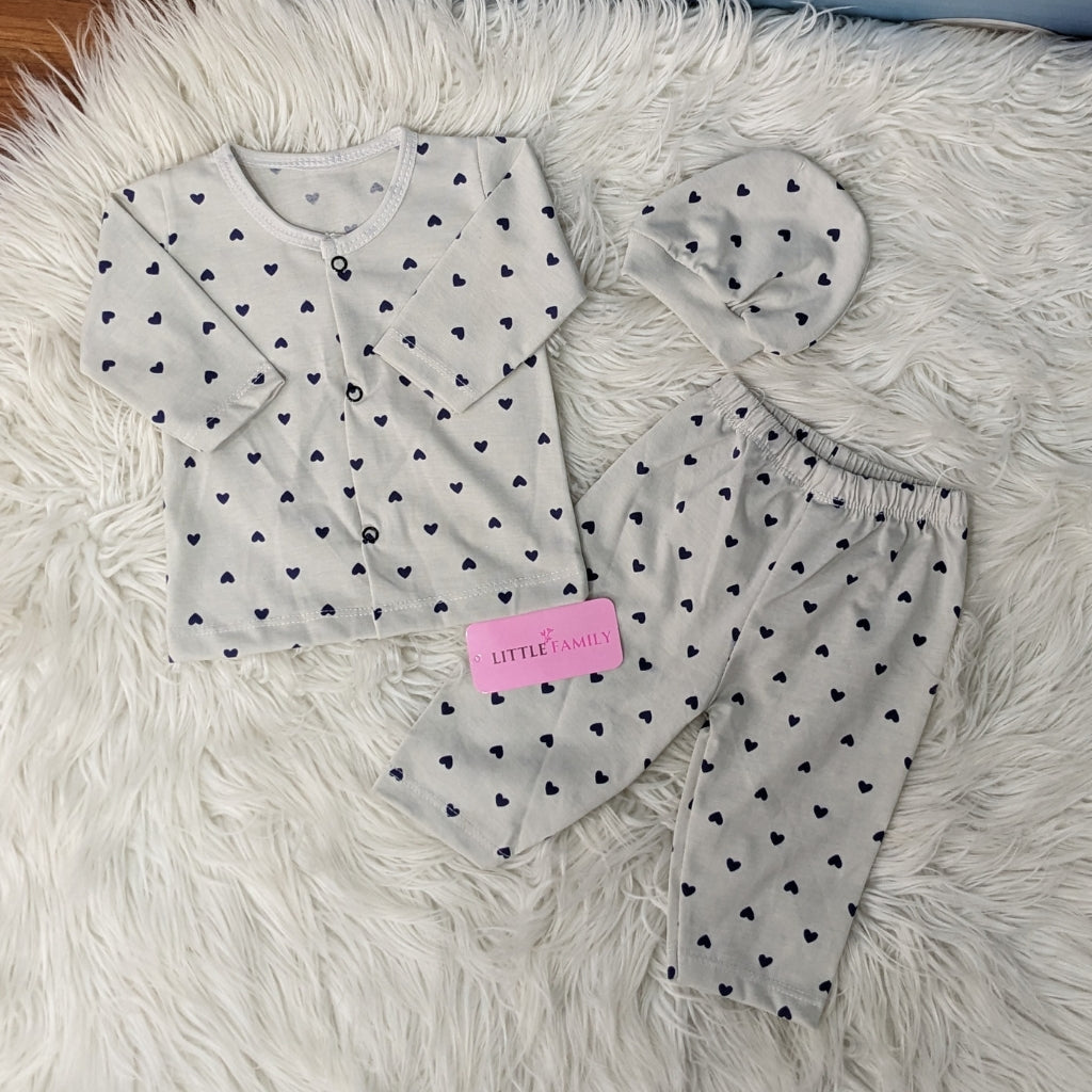 Premium 3-Piece Cotton Outfit Set – Pack of 3
