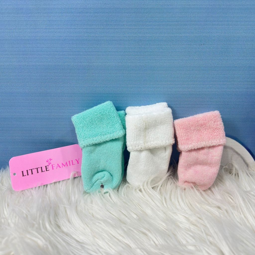 NewBorn Baby Winter Socks Set (3-Pair Pack) - Soft Tones