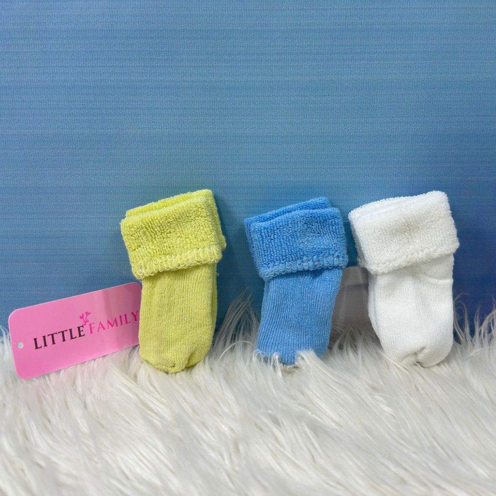 NewBorn Baby Winter Socks Set (3-Pair Pack) - Soft Tones