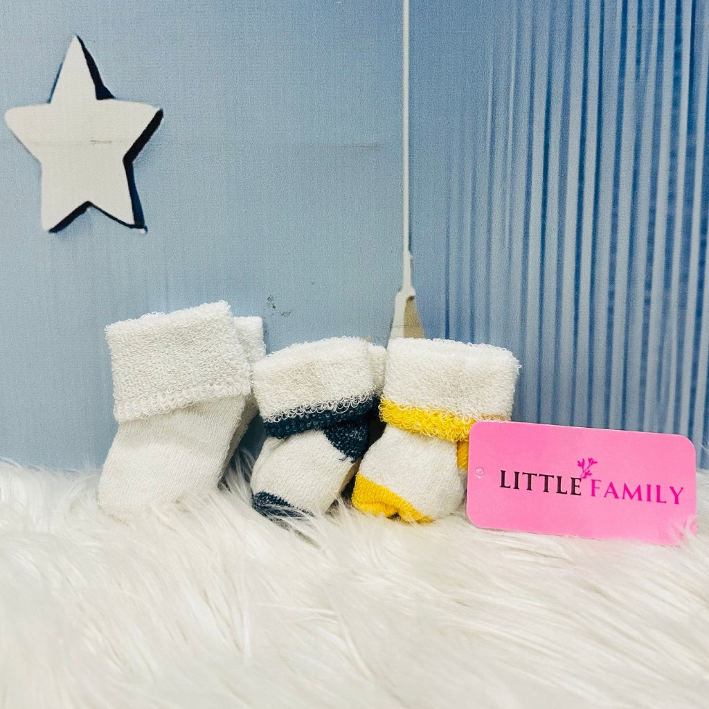 NewBorn Baby Socks Set (3-Pair Pack) - Soft Tones
