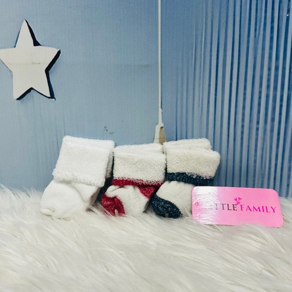 NewBorn Baby Socks Set (3-Pair Pack) - Soft Tones