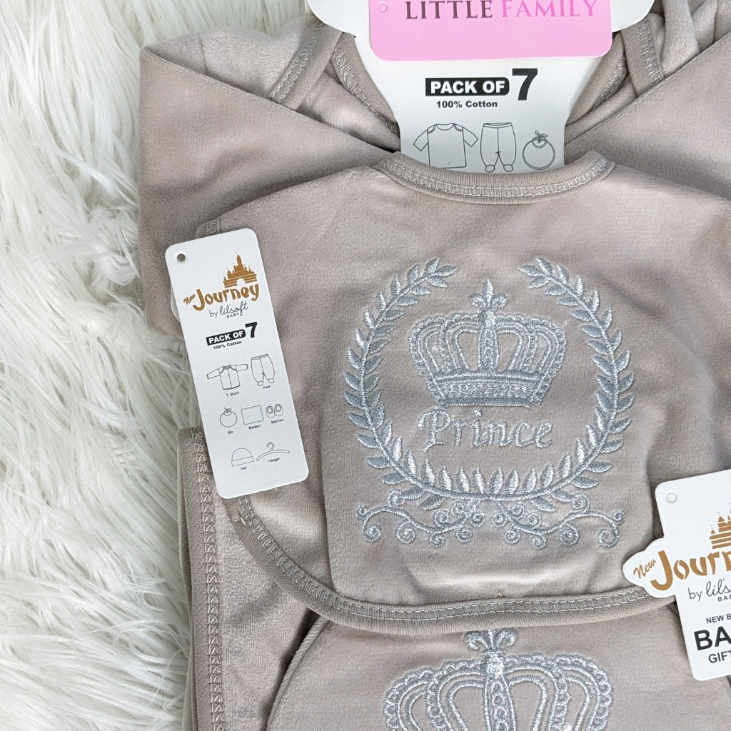 Newborn 7-Piece Prince Winter Starter Set – Mocha Brown