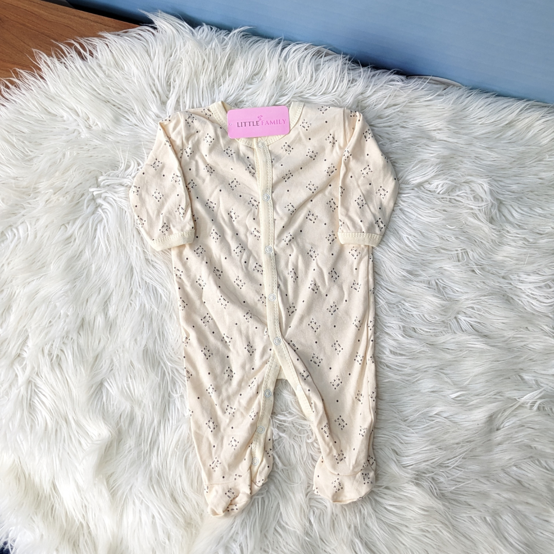 Winter Sleepsuit Set – Pack of 3 Soft Baby Bodysuits