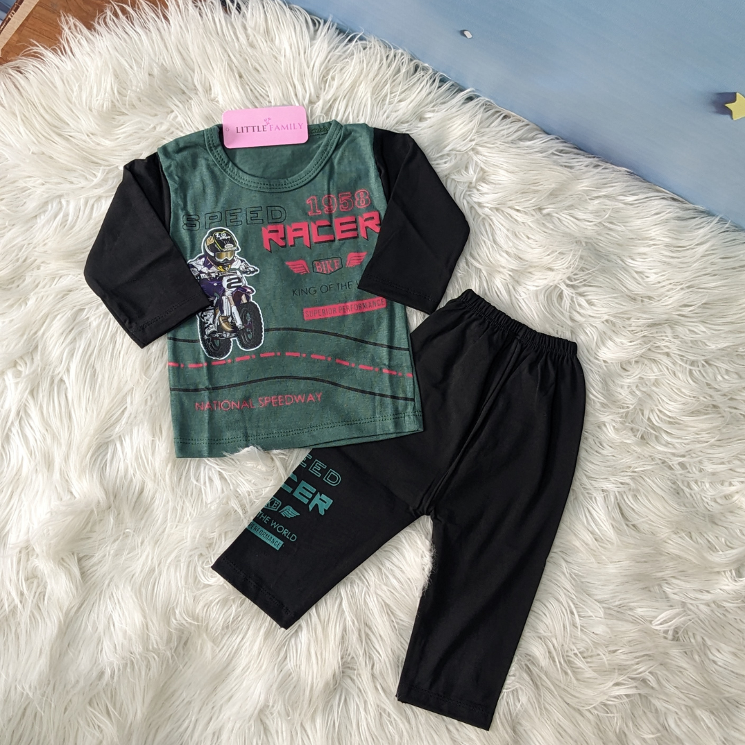 Little Racer Cotton Set for Baby Boys