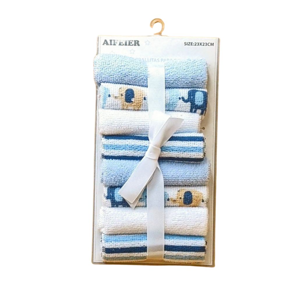 Pack Of 6 Face Towel Set For Baby In Different Colors main image 1