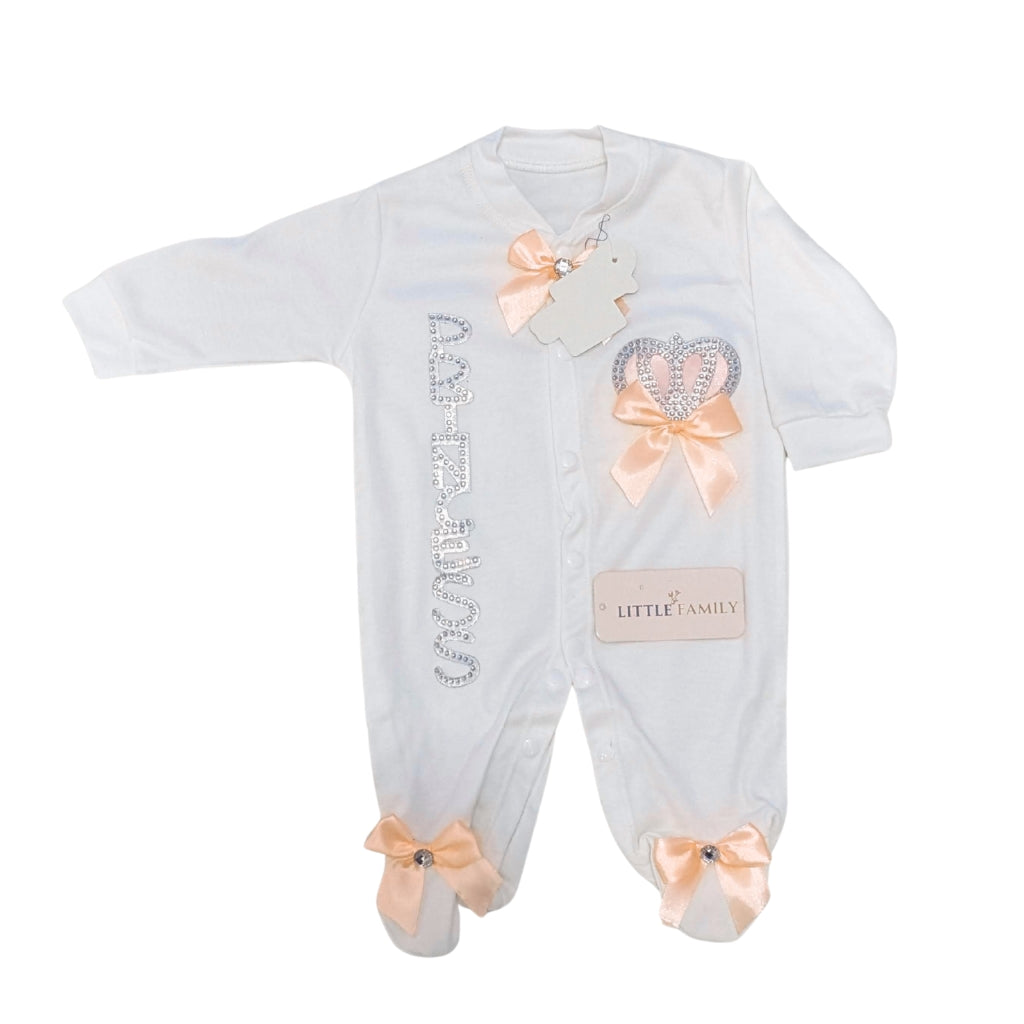 G-1425 Turkish 5-Piece Newborn Gift Set – Peach "Little Princess"