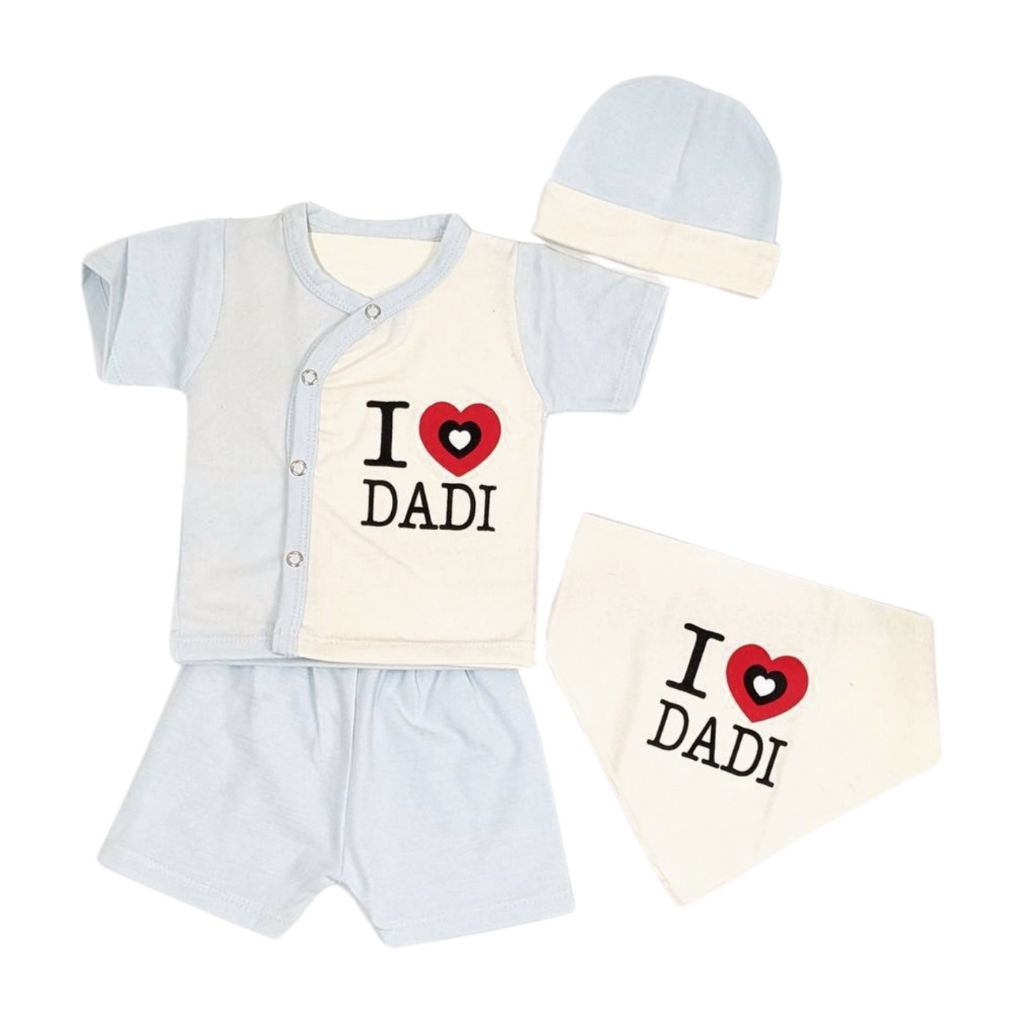 Dadi Loves Me – 4-Piece Newborn Gift Set