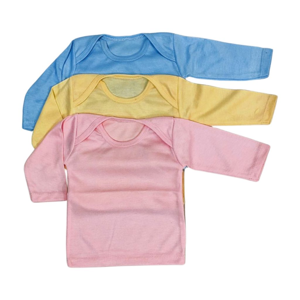 Pack of 3 Multi-Colored Baby Vests – Soft & Vibrant