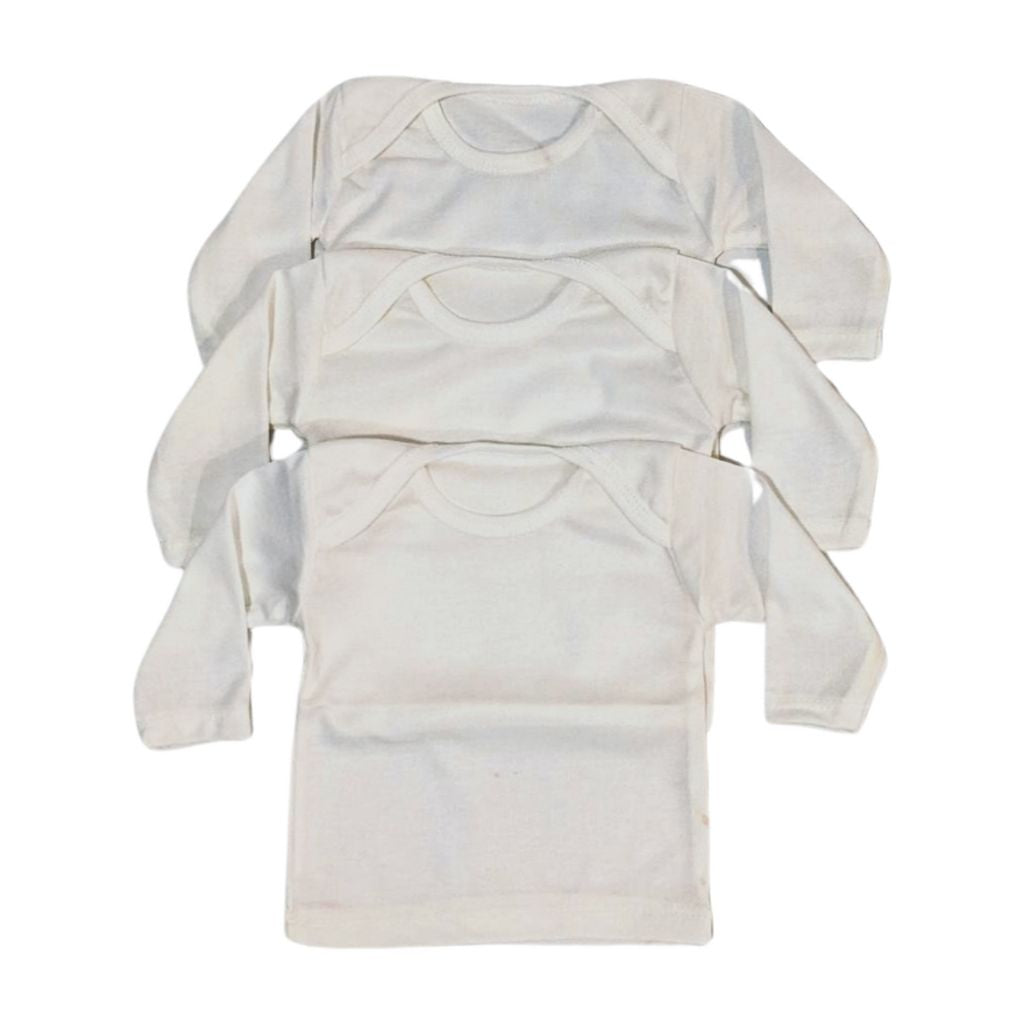 Pack of 3 White Baby Vests – Soft & Comfortable