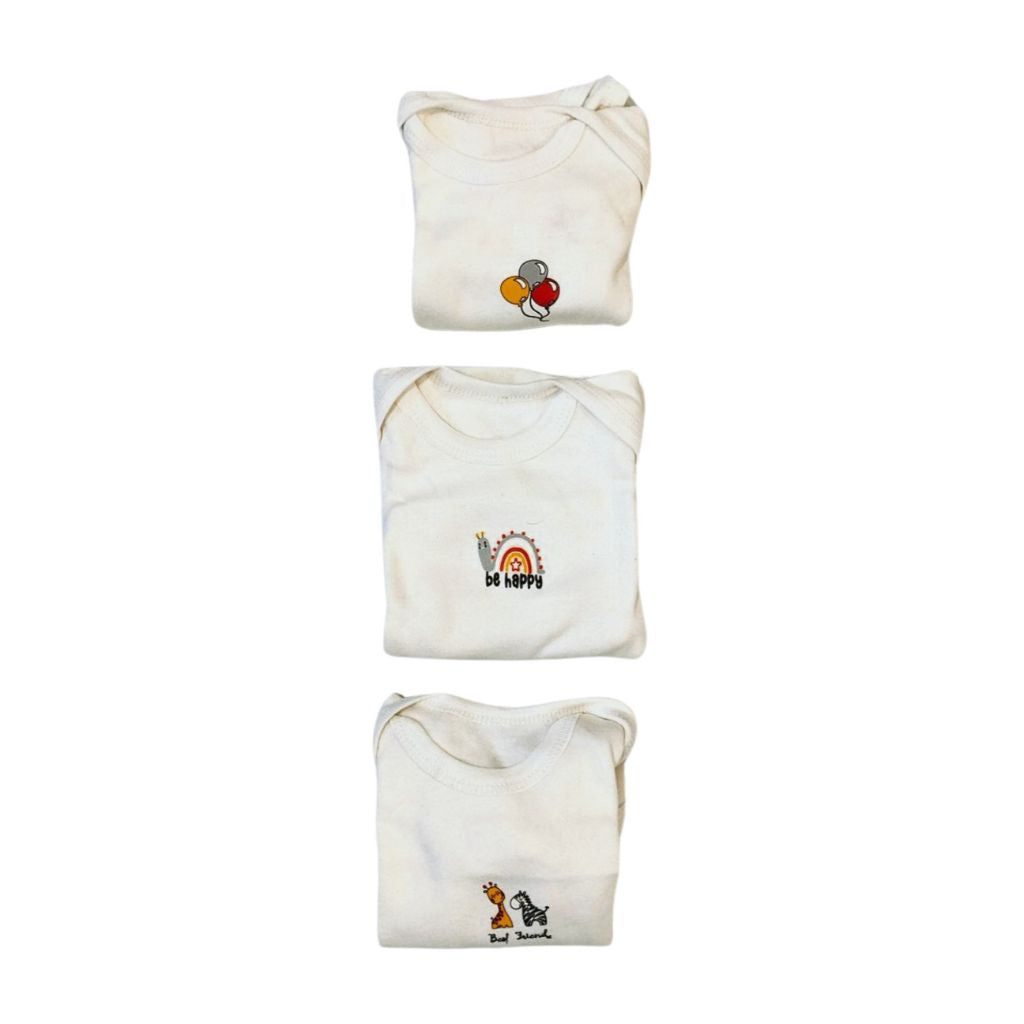 Carter’s Premium 3-Pack Baby Bodysuits – Soft Cotton