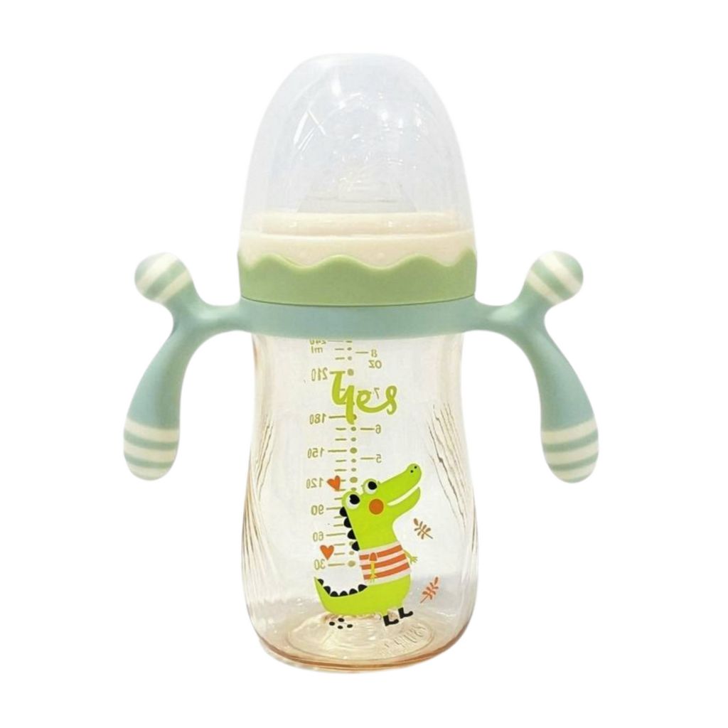 Toddler Feeder Water Bottle with Soft Straw & Leakproof Lid