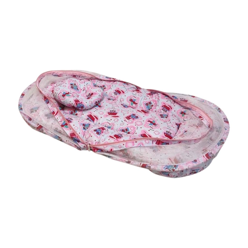 Pink Summer Mosquito Net with Pillow