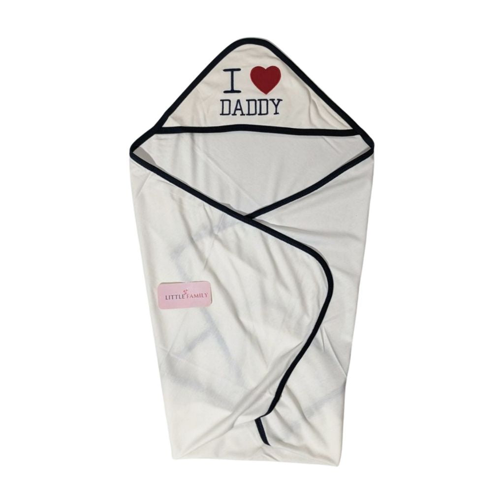 I ❤️ Daddy Hooded Wrapping Sheet