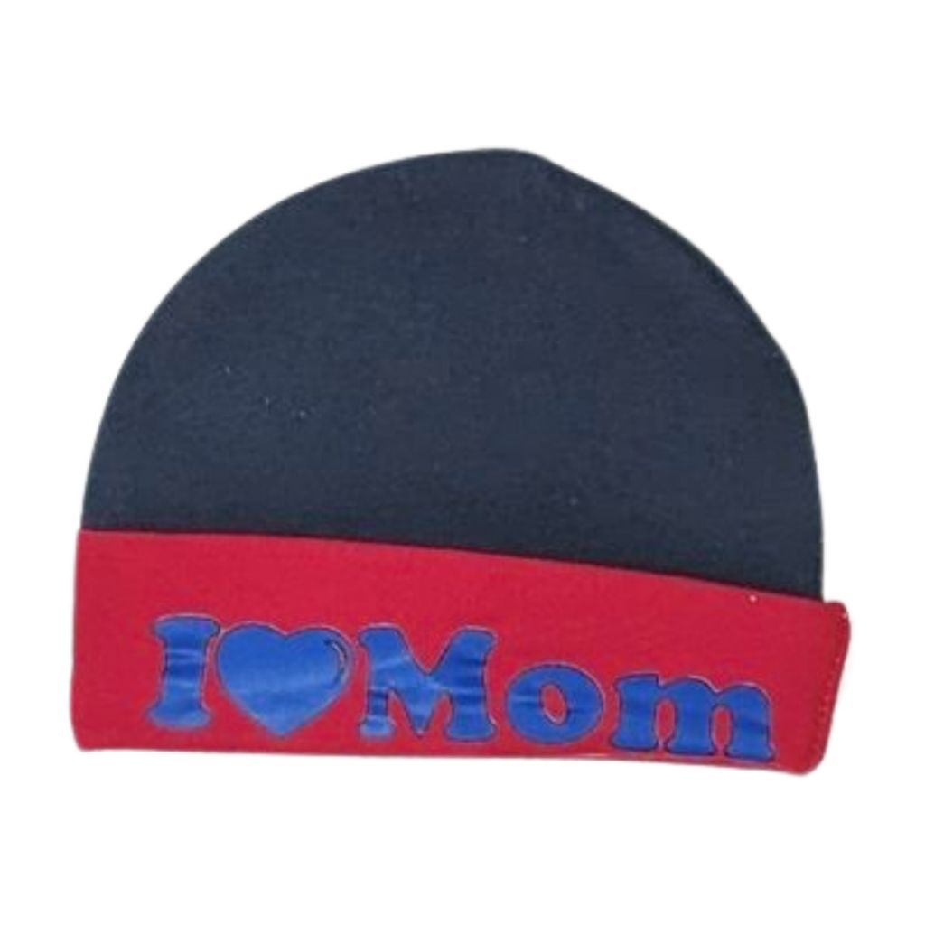 “I ♥ Mom” Embroidered Baby Cap