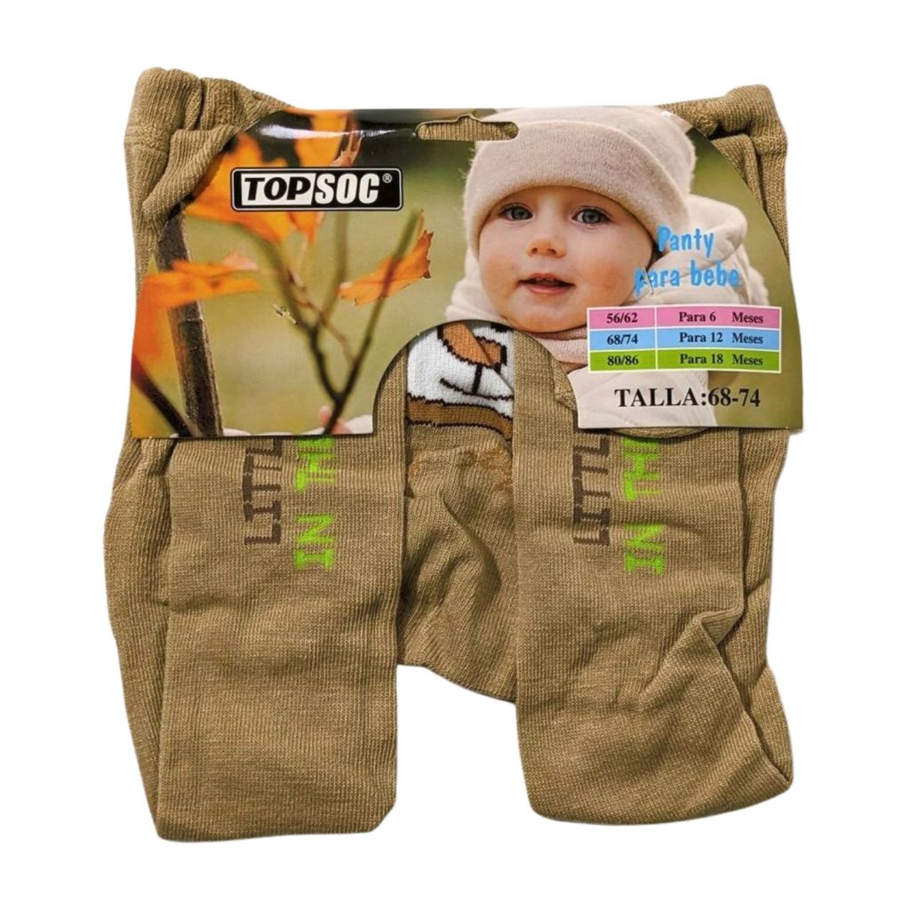 SnuggleDots Baby Tights - Brown