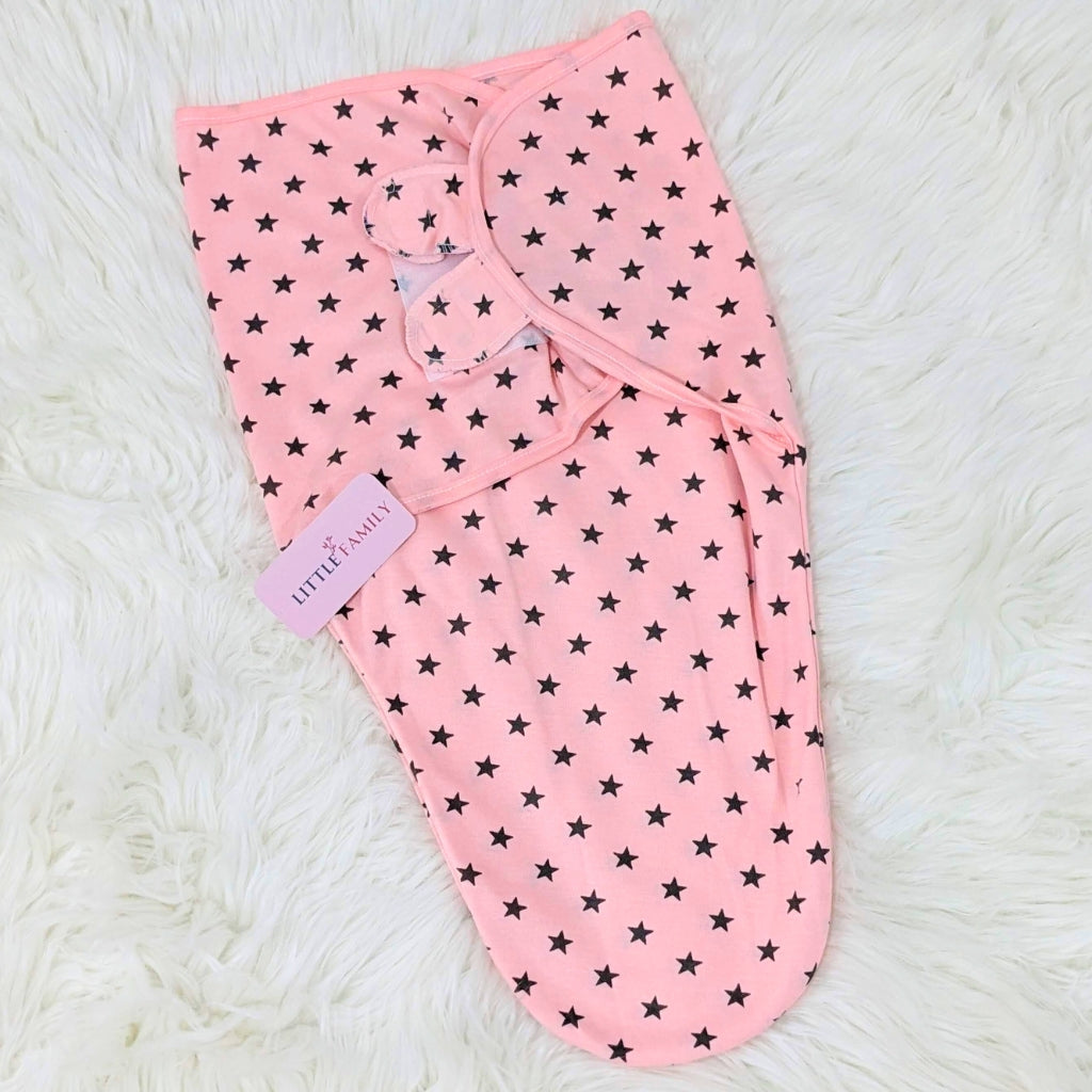 Twinkle Star Baby Swaddle – Pink