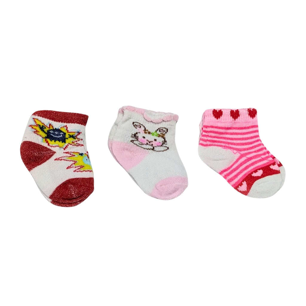 Pack of 3 Baby Socks – Soft & Colorful Everyday Essentials