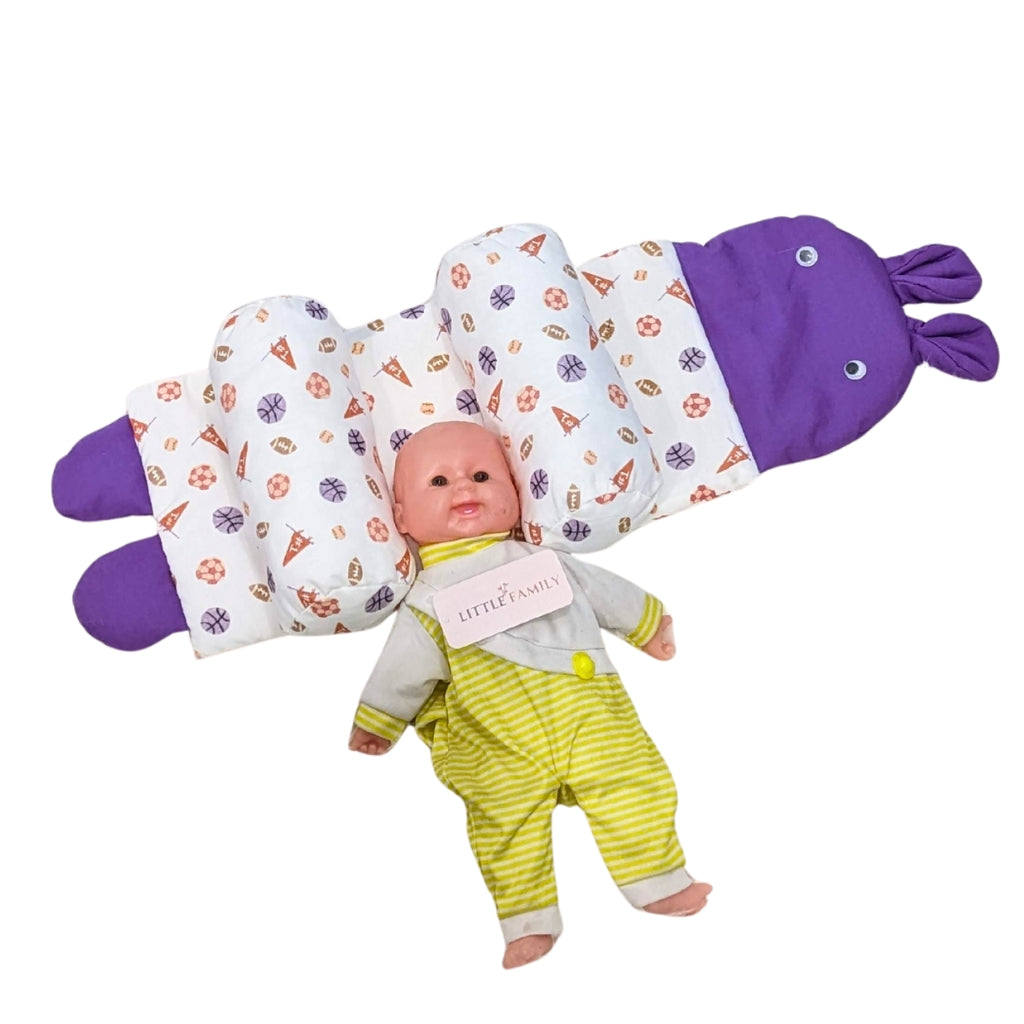 Purple PlayTime Baby Head Shaping Pillow – Ergonomic Support