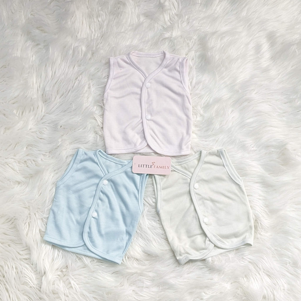 Soft Cotton Baby Vest Set – Pack of 3