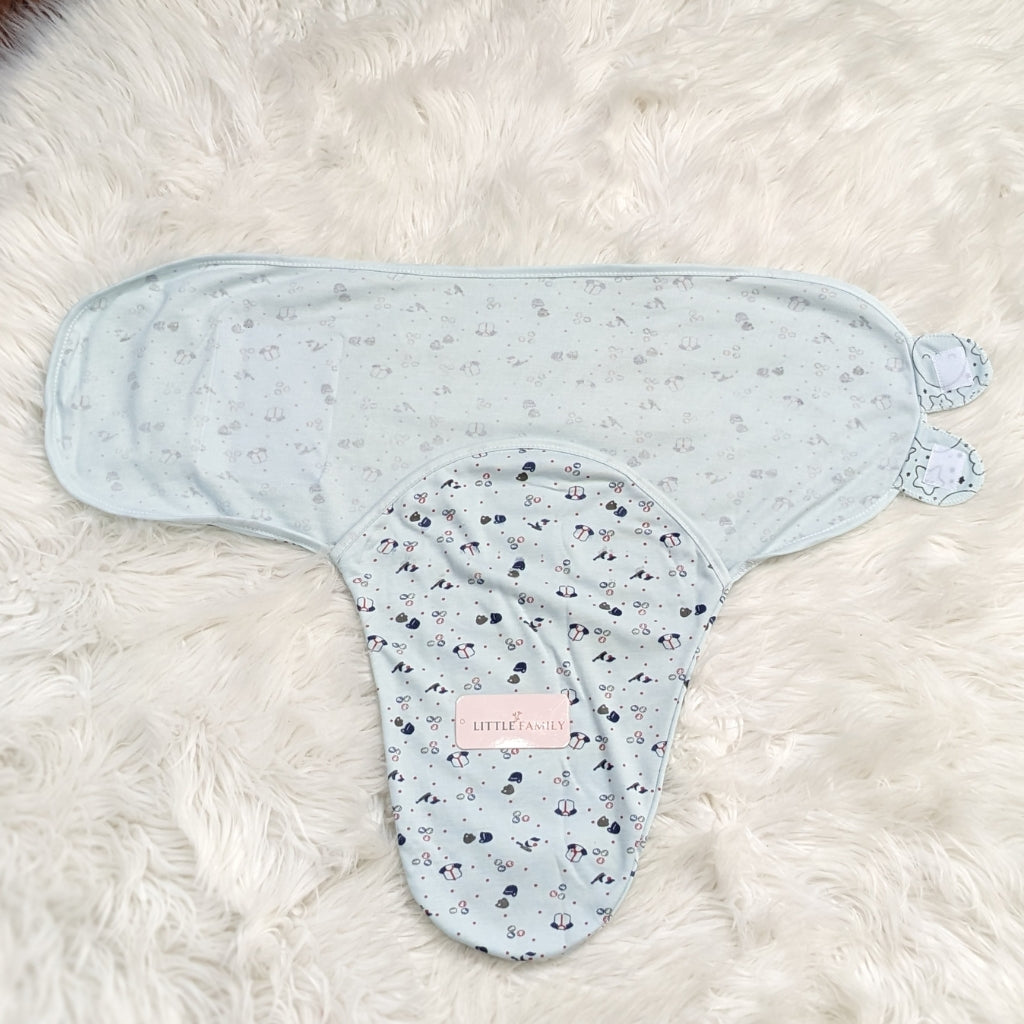 Arctic Bubbles Baby Swaddle – Penguin Print