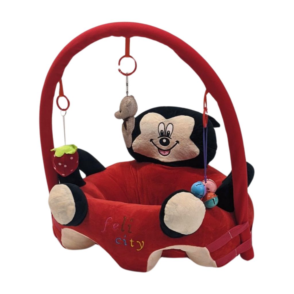 Character Baby Floor Seat With Toy Bar Little Family