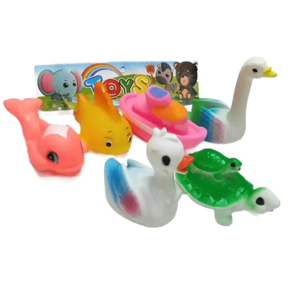 Soft Rubber Sound Toys – 6-Piece Large Set for Sensory & Auditory Play