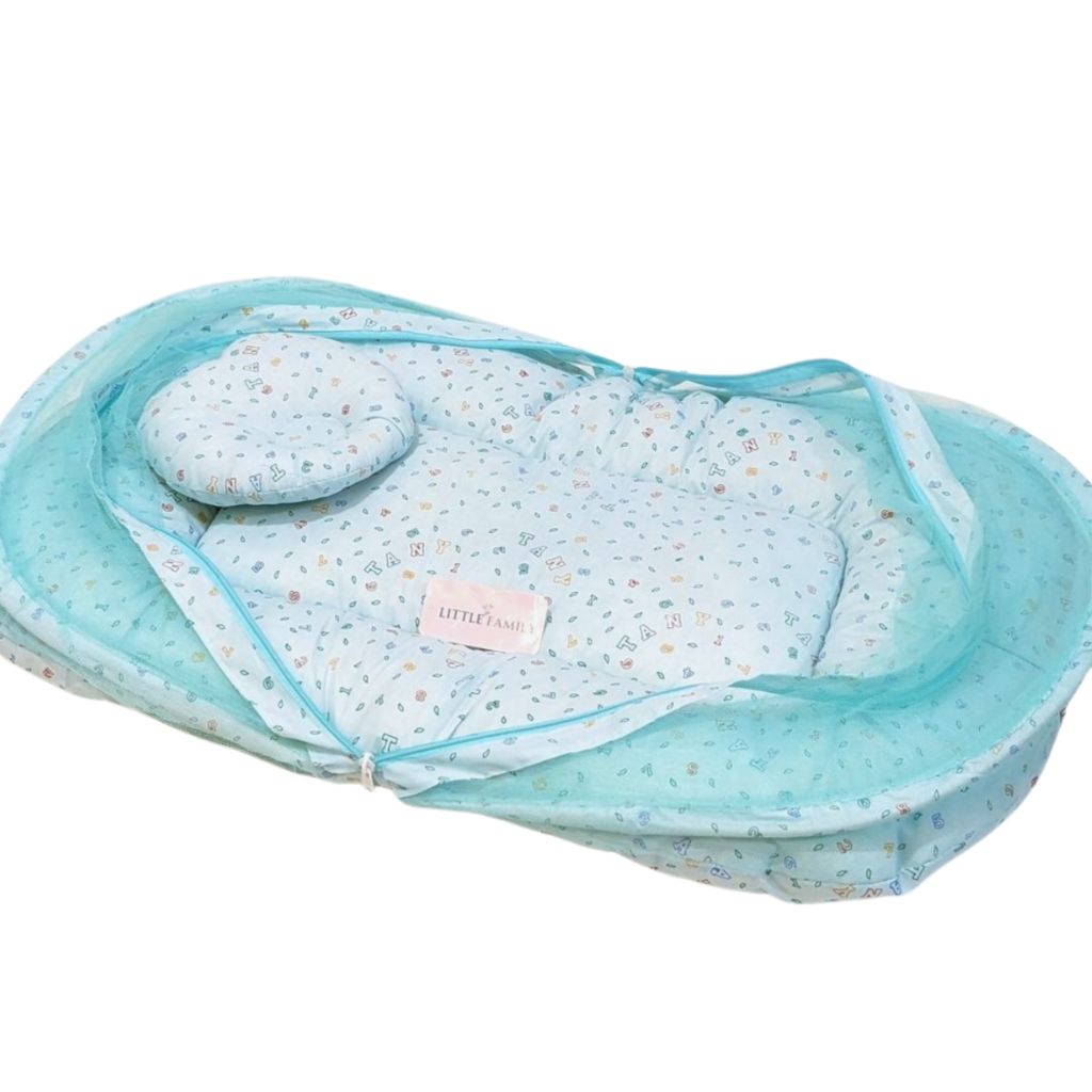 Circular Mosquito Net with Pillow & Carry Nest - Green