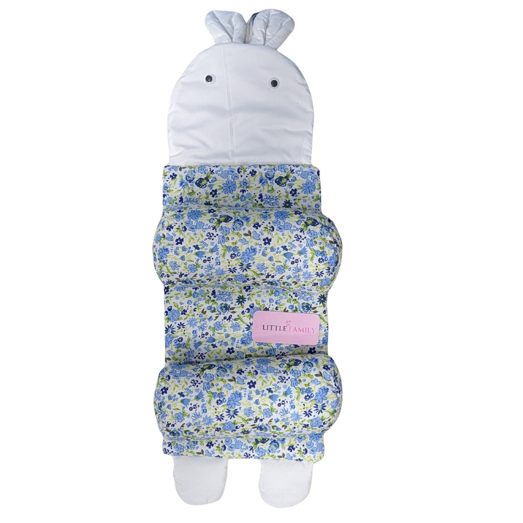 Blue Flowers Baby Head Shaping Pillow – Ergonomic Support