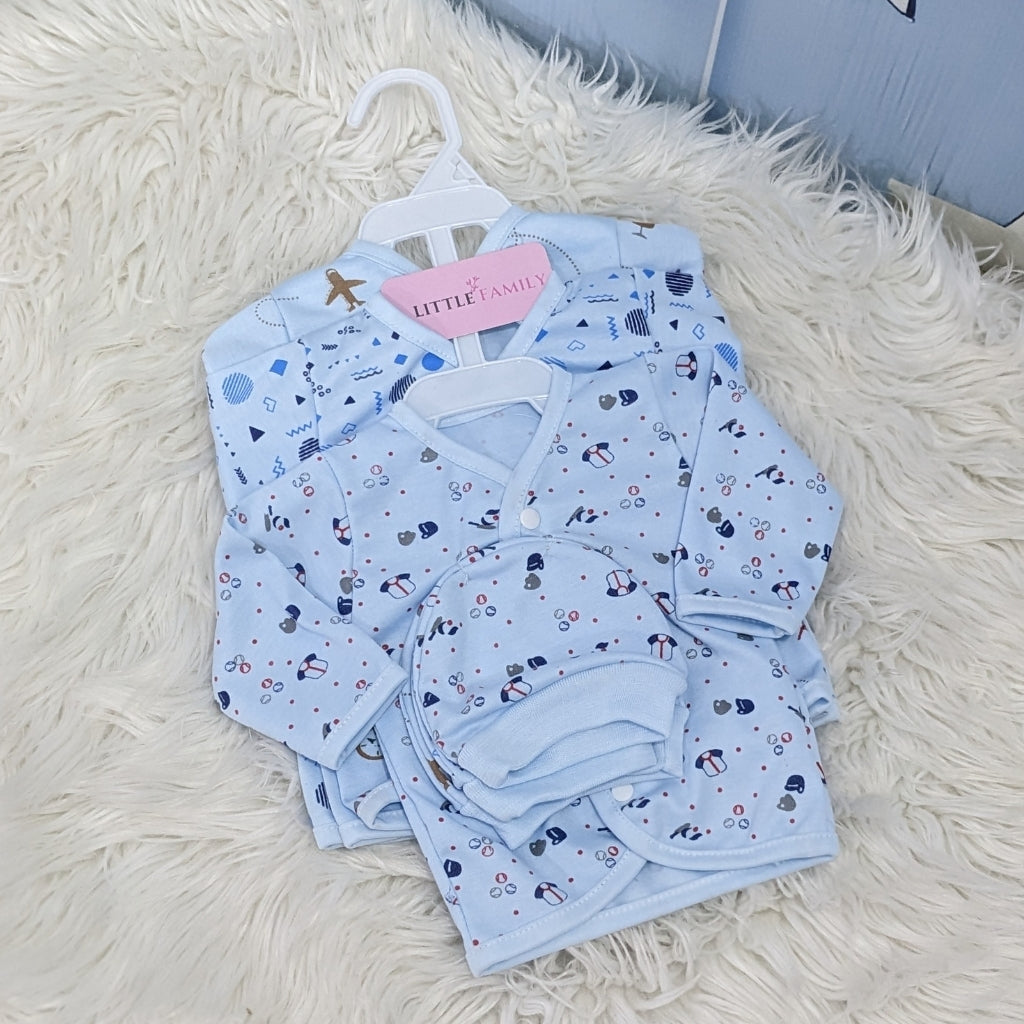 Newborn 3-Piece Cotton Outfit Set – Pack of 3