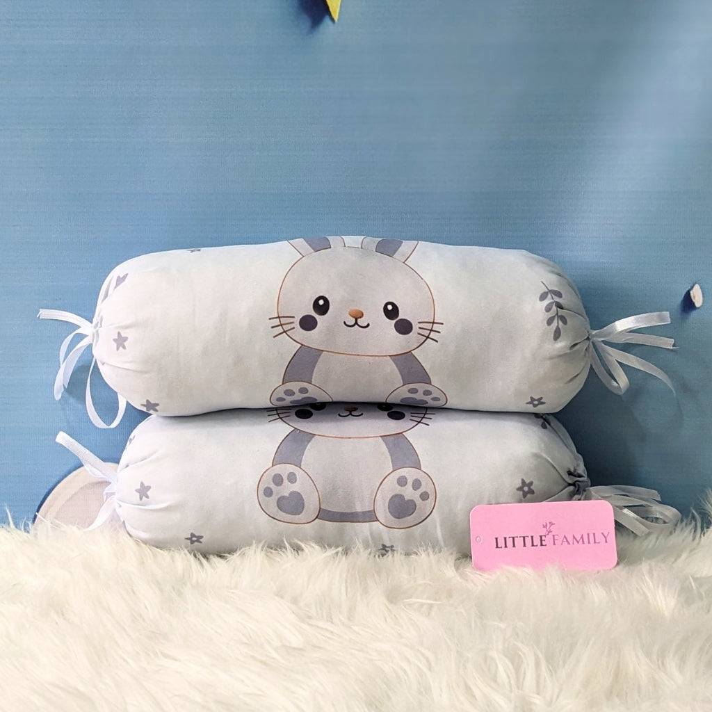 Premium 8-Piece Bunny Baby Bedding Set - Grey