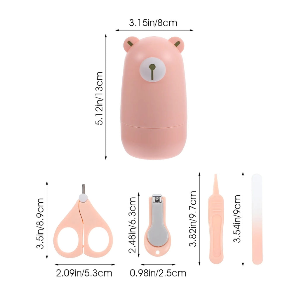 Premium Baby Grooming & Nail Care Kit (with Protective Case) - 5-Piece