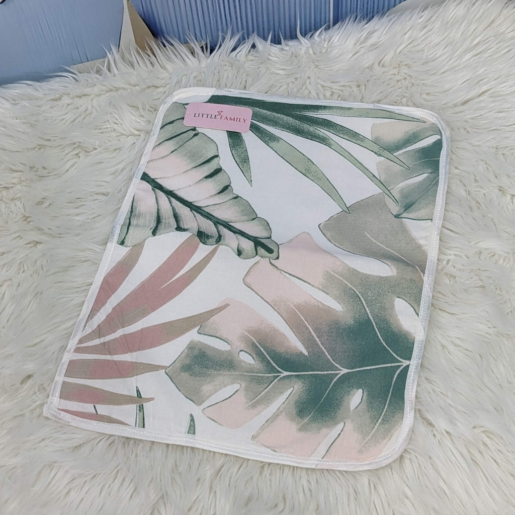 Premium Waterproof Medium Baby Diaper Changing Sheet – Leaf Print