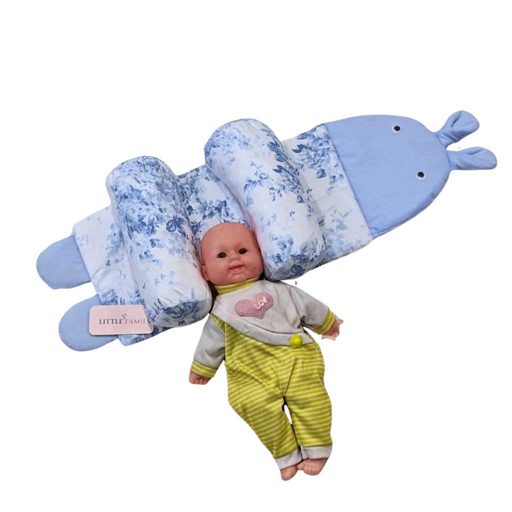 Lavender Floral Baby Head Shaping Pillow – Ergonomic Support
