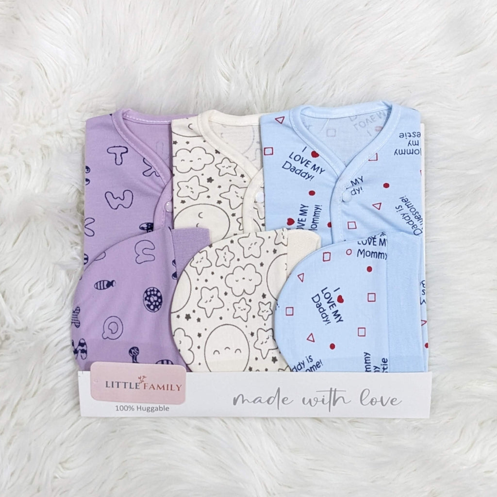 “I Love My Parents” Print – 3-Piece Baby Suit Set