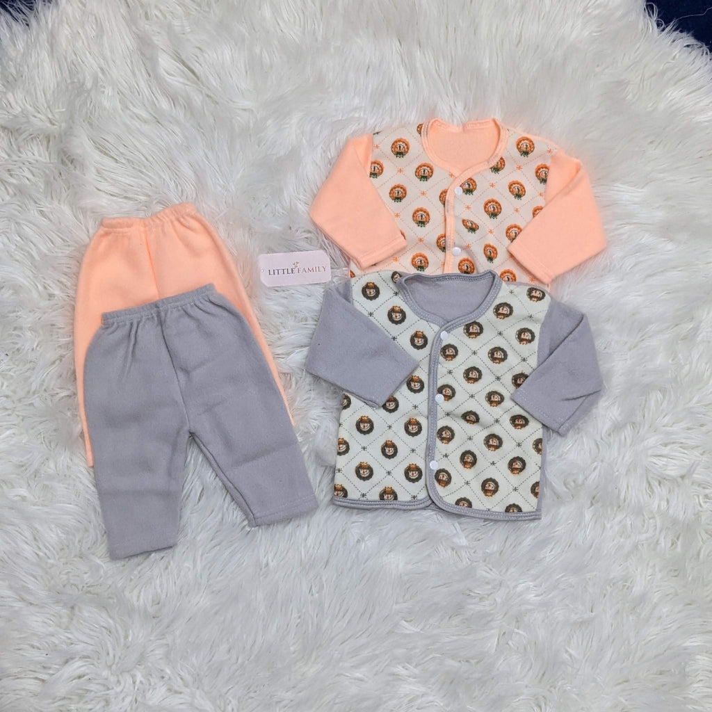 Winter Fleece Baby Suit Set – Pack of 2