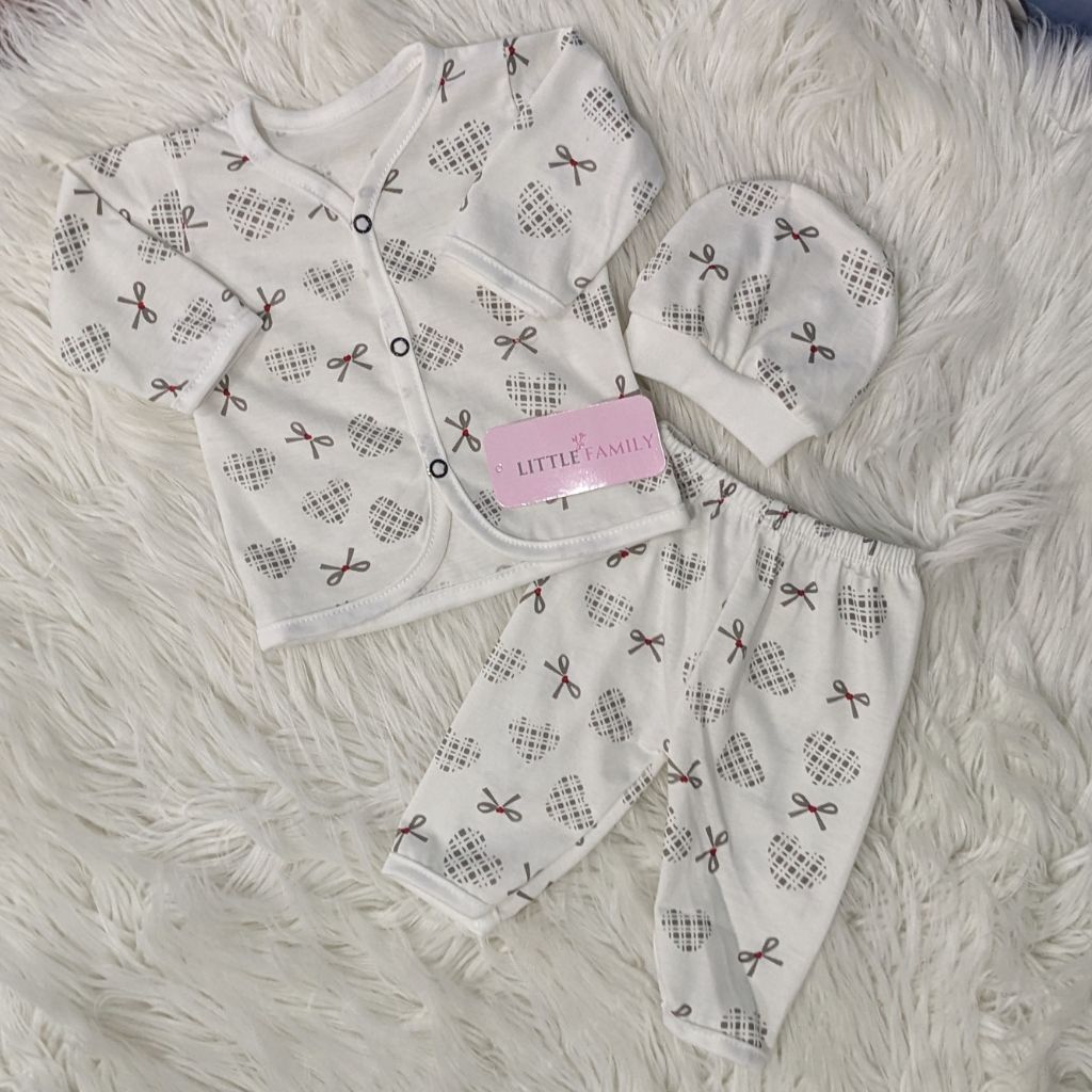 Newborn 3-Piece Cotton Outfit Set – Pack of 3